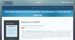Desktop Screenshot of ijires.org